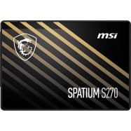 Твердотельный накопитель 960Gb SSD MSI SPATIUM S270 SATA III 2.5" R500Mb/s W450MB/s SPATIUM S270