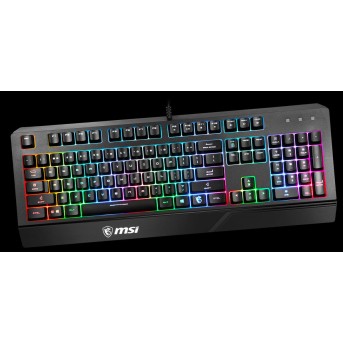 Игровая Клавиатура MSI Vigor GK20, 108 клавиш, RGB SHOW, кабель 1,8м, USB2.0 - Metoo (7)