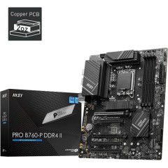 Материнская плата MSI PRO B760-P DDR4 II LGA1700 4xDDR4 4xSATA3 RAID 2xM.2 HDMI DP ATX