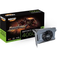 Видеокарта Inno3D GeForce RTX4060 COMPACT, 8G GDDR6 HDMI 3xDP N40601-08D6-173050N