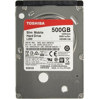 Жесткий диск HDD 500Gb Toshiba HDWK105EZSTA - Metoo (1)