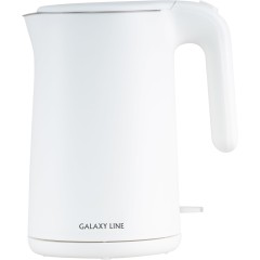 Чайник электрический с двойными стенками GALAXY LINE GL0327, 1800Вт, Объем 1,5 л, 220В/<wbr>50Гц Белый