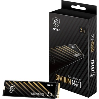 Твердотельный накопитель 2000Gb SSD MSI SPATIUM M461 M.2 PCIe NVMe R5000Mb/<wbr>s W4200MB/<wbr>s SPATIUM M461 - Metoo (2)