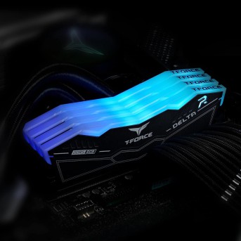 Оперативная память 64GB Kit (2x32GB) 6000MHz DDR5 Team Group DELTA RGB FF3D564G6000HC38ADC01 Black - Metoo (6)