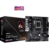 Материнская плата ASRock B650M PG Lightning AM5 4xDDR5 4xSATA3 3xM.2 HDMI DP mATX