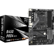 Материнская плата ASRock B450 PRO4 R2.0 AM4 4xDDR4 6xSATA3 1xUM.2 1xM.2 D-Sub+HDMI+DP ATX