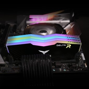 Оперативная память 16GB Kit (2x8GB) 3600MHz DDR4 Team Group DELTA RGB TF3D416G3600HC18JDC01 Black - Metoo (4)