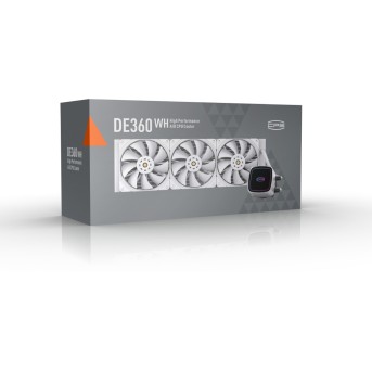 Водяное охлаждение для CPU PCCooler DE360 WH, TDP 310W, ARGB 3x120см White - Metoo (3)