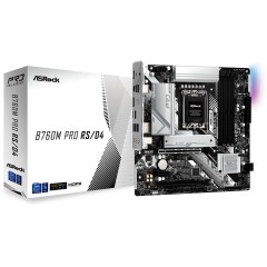 Материнская плата ASRock B760M PRO RS/D4 LGA1700 4xDDR4 4xSATA RAID 2xM.2 HDMI DP mATX..
