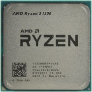 Процессор AMD Ryzen 3 1200 3,1ГГц (3,4ГГц Turbo) Summit Ridge, 4/4, 2 MB L2, 8MB L3, 65W, AM4, BOX