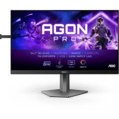 Монитор Игровой 24,1" AOC AGON AG246FK IPS 540Hz 0,3ms 400cd/<wbr>m2 1000:1 2xHDMI DP 4xUSB 3.2 Черный