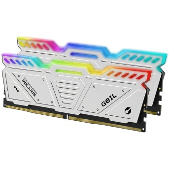 Оперативная память 32GB Kit(2x16GB)GEIL Polaris RGB 8000Mhz DDR5 PC5-64000 GOSW532GB8000C38ADC White - Metoo (1)