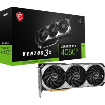 Видеокарта MSI GeForce RTX 4060TI VENTUS 3X E 8G, 8G GDDR6 128-bit HDMI 3xDP - Metoo (1)