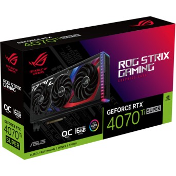 Видеокарта ASUS GeForce RTX4070Ti SUPER OC GDDR6X 16GB 2xHDMI 3xDP ROG-STRIX-RTX4070TIS-O16G-GAMING - Metoo (2)