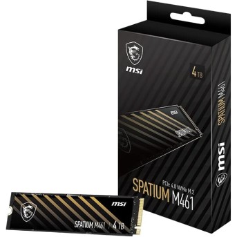 Твердотельный накопитель 4000Gb SSD MSI SPATIUM M461 M.2 PCIe NVMe R5000Mb/<wbr>s W4200MB/<wbr>s SPATIUM M461 - Metoo (2)