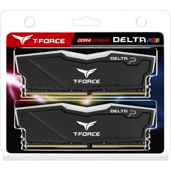 Оперативная память 32GB Kit (2x16GB) 3200MHz DDR4 Team Group DELTA RGB TF3D432G3200HC16FDC01 Black - Metoo (2)