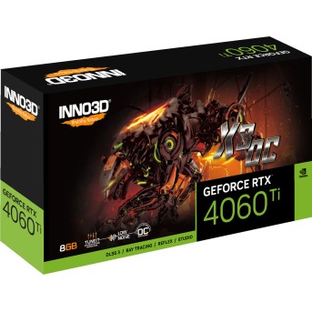 Видеокарта Inno3D GeForce RTX4060Ti 8GB X3 OC, 8G GDDR6 128-bit HDMI 3xDP N406T3-08D6X-171153L - Metoo (2)