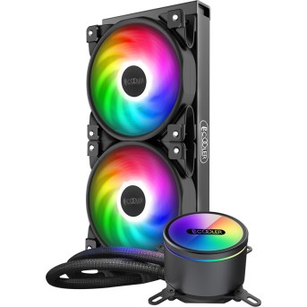 Водяное охлаждение для CPU PCCooler GI-CX240 ARGB TDP 250W LGA Intel/<wbr>AMD Black GI-CX240 ARGB - Metoo (1)