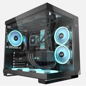 Корпус PCCooler C3T500 ARGB BK ATX/<wbr>MATX/<wbr>ITX USB3.1 Gen 2 Type-C USB3.0 USB2.0 Black - Metoo (1)