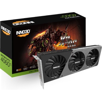 Видеокарта Inno3D GeForce RTX4060Ti 8GB X3 OC, 8G GDDR6 128-bit HDMI 3xDP N406T3-08D6X-171153L - Metoo (1)
