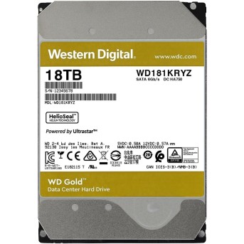 Жесткий диск повышенной надежности HDD 18Tb Western Digital GOLD SATA3 3,5" 7200rpm 512Mb WD181KRYZ - Metoo (2)