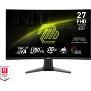 Монитор 27" MSI MAG 27C6F VA 16:9 180Hz 1500R 0,5ms 250cd/m 3000:1 2xHDMI 1xDP 1xUSB-C Черный