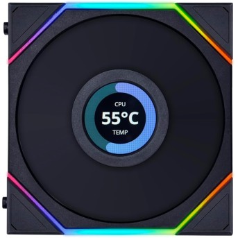 Вентилятор для корпуса Lian Li UNI FAN TL LCD 120 Reverse Blade ARGB 120mm Black 12RTLLCD1B - Metoo (1)