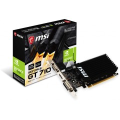 Видеокарта MSI GeForce GT 710, 2GB DDR3 64-bit 1xVGA 1xDVI 1xHDMI GT 710 2GD3H LP