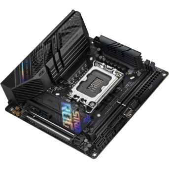 Материнская плата ASUS ROG STRIX B760-I GAMING WIFI LGA1700 2xDDR5 4xSATA3 2xM.2 RAID HDMI DP m-ATX в Metoo.kz - Metoo (3)