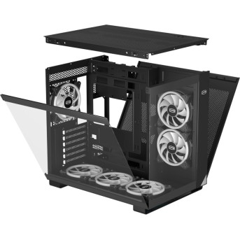 Корпус PCCooler C3T500 ARGB BK ATX/<wbr>MATX/<wbr>ITX USB3.1 Gen 2 Type-C USB3.0 USB2.0 Black - Metoo (6)