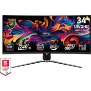Монитор 34" MSI MPG 341CQPX QD-OLED 3440x1440 240Hz 1800R 0.03ms 1.5млн:1 2xHDMI 1xDP 4xUSB