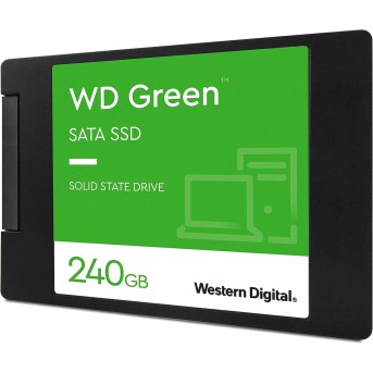 Твердотельный накопитель 240GB SSD WD GREEN 2.5” SATA3 R545Mb/<wbr>s W465Mb/<wbr>s 7мм WDS240G3G0A - Metoo (3)