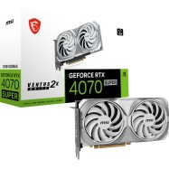 Видеокарта MSI GeForce RTX 4070 SUPER 12G VENTUS 2X WHITE, 12GB, GDDR6X, HDMI 3xDP