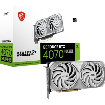 Видеокарта MSI GeForce RTX 4070 SUPER 12G VENTUS 2X WHITE, 12GB, GDDR6X, HDMI 3xDP - Metoo (1)