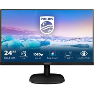 Монитор 23,8" PHILIPS 243V7QDSB/00/01 IPS 1920x1080 75Hz 4мс 250кдм 1000:1 VGA DVI HDMI Черный