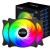 Вентилятор для корпуса PCCooler FX ARGB BK 3 IN 1 3x(xx25mm) 1000-2000RPM 52,79CFM Black - Metoo (6)