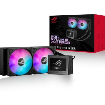 Водяное охлаждение CPU Asus ARGB Liquid CPU Cooler, 2 x12cm, ARGB, Black - Metoo (1)