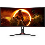 Монитор Игровой 34" AOC CU34G2X/BK/01 VA 3440x1440@144Hz 300cd/m2 Curved 3000:1 1мс 2xHDMI 2xDP Bl