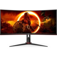 Монитор Игровой 34" AOC CU34G2XP/BK/01 VA 3440x1440 180Hz 430cd/m2 Curved 4000:1 1мс 2xHDMI 2xDP