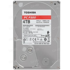 Жесткий диск HDD 4Tb TOSHIBA P300 SATA 6Gb/<wbr>s 5400rpm 64Mb 3.5" HDWD240UZSVA