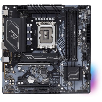 Материнская плата ASRock H670M PRO RS LGA1700 4xDDR4 4xSATA RAID 3xM.2 HDMI DP mATX - Metoo (5)