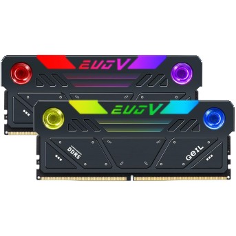 Оперативная память 32GB Kit (2x16GB) GEIL EVO V RGB 6800Mhz DDR5 PC5-54400 GESG532GB6800C36ADC Black - Metoo (2)
