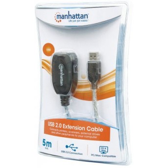 Кабель Manhattan Hi-Speed USB Active Extension Cable Daisy-Chainable 5м - Metoo (5)