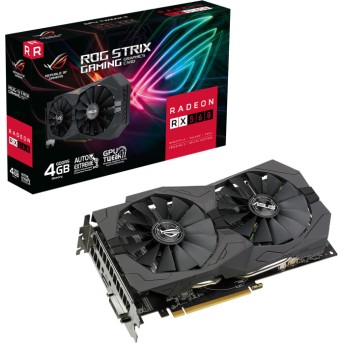 Видеокарта ASUS AMD Radeon RX 560 4GB GDDR5 128-bit HDMI DVI HDCP ROG-STRIX-RX560-4G-V2-GAMING - Metoo (1)