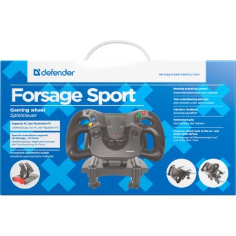 Игровой руль Defender Forsage Sport USB-PS3 - Metoo (3)