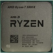 Процессор AMD Ryzen 7 5800X 3,8Гц (4,7ГГцTurbo) Zen 3 8/16 4MB L2 32MB L3 105W AM4 100-000000063WOF