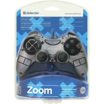 Геймпад Defender Zoom USB Xinput, 10 кнопок, 2 стика, 64244 - Metoo (4)