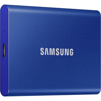 Внешний SSD 2000Gb Samsung T7 USB 3.2 Gen.2 (10 Гбит/<wbr>c) AES 256 Синий, MU-PC2T0H/<wbr>WW - Metoo (1)