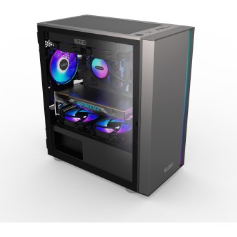 Корпус PCCooler LM300 ARGB BK M-ATX/<wbr>ITX USB3.0, 2xUSB2.0 Black - Metoo (6)