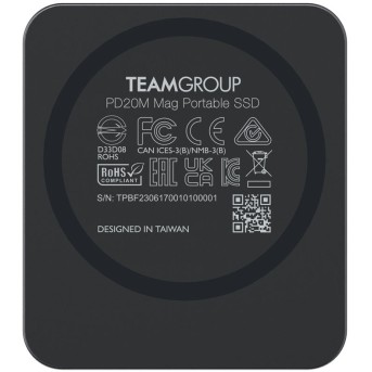Внешний SSD 1000Gb TeamGroup PD20M Mag Portable, Apple MagSafe USB 3.2 Gen2x2 20Gbps TPSEG2001T0C108 в Metoo.kz - Metoo (3)
